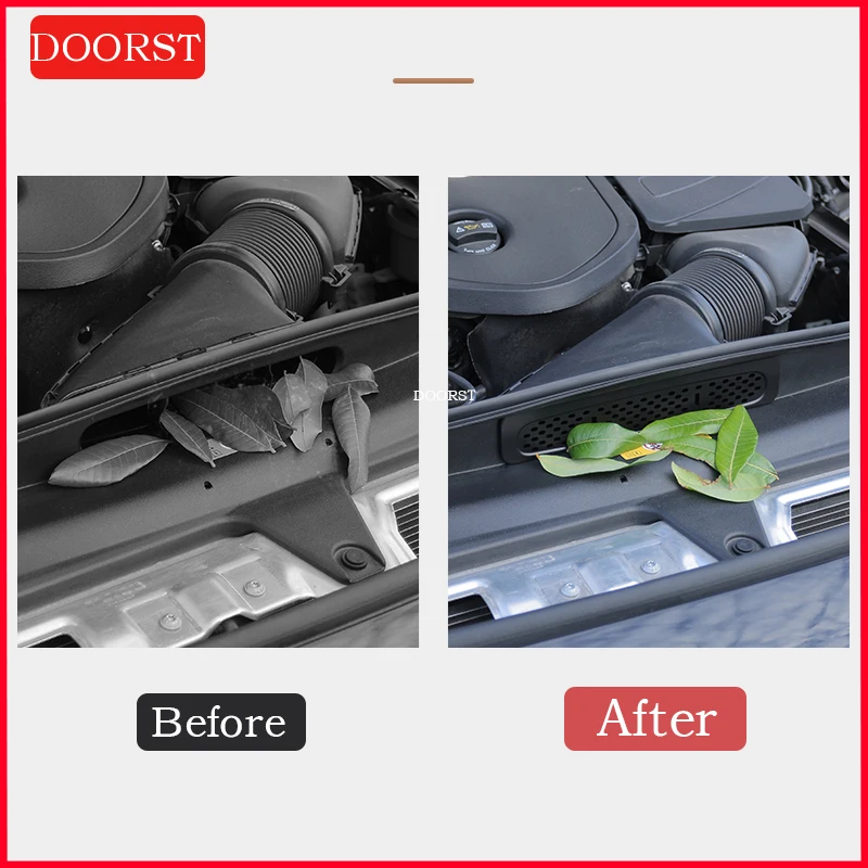 For Mercedes Benz C E GLC Class W206 W214 X254 Engine Protective Cover Intake Exhaust Dust Cover Car Acccessories Modification