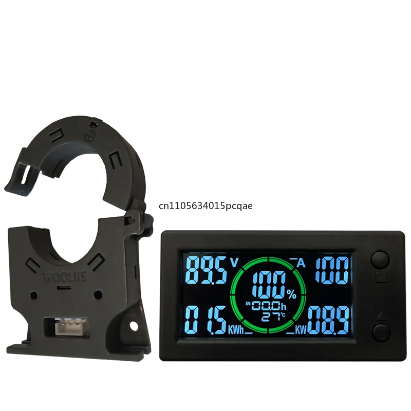 Digital Voltmeter Ammeter Capacity Power Electricity AH Voltage Meter DC 0~300v Battery mon Hall Coulomb Tester