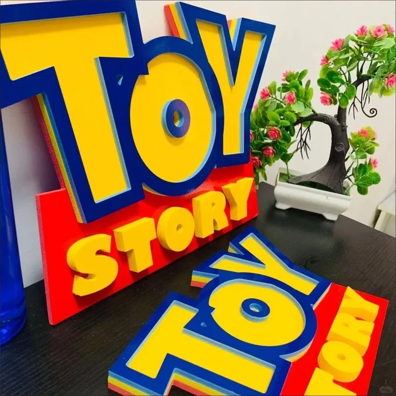 

Мультфильм аниме История игрушек 3d логотип вывеска гостиная украшение дома детская комната мультяшный орнамент вечерние подарок на день рождения