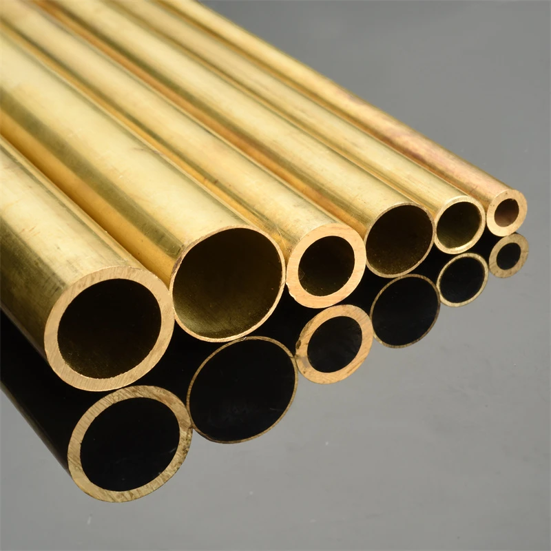 Length 500mm  H62 Brass  Tube Capillary Tube OD0.8-10mm Hollow Copper Pipe ID0.4-9.5mm 1PC