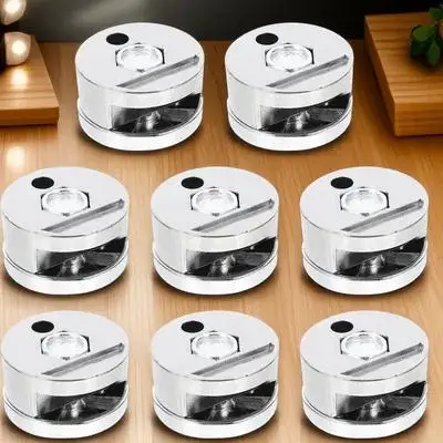 

8pcs Mirror Holder Clips Mirror Mounting Clips Glass Holder Corrosion Resistant Smooth Surface No Burrs Easy