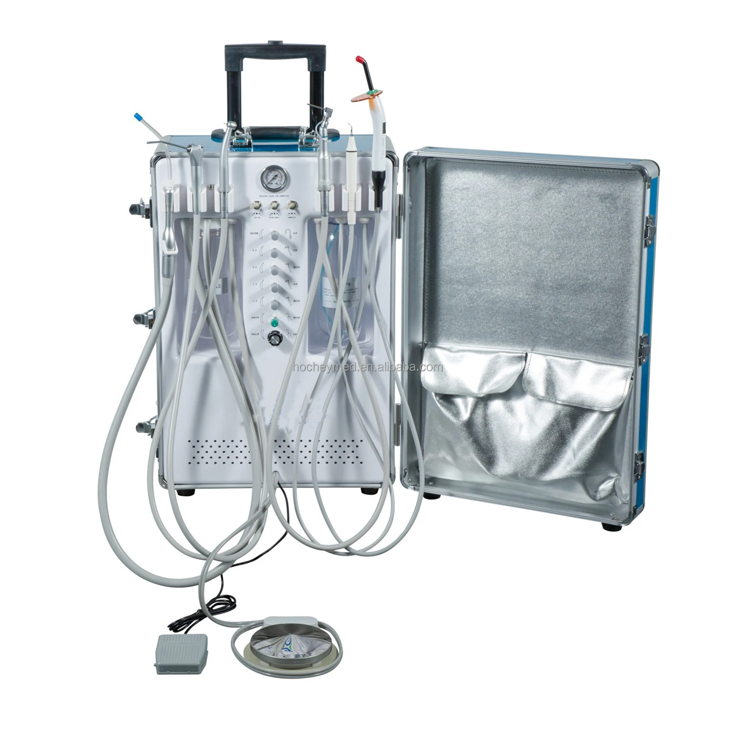 

medical wholesale hot-sale Portable Mobile Dental Unit Cart Dental Turbine Unit With Air Compressor