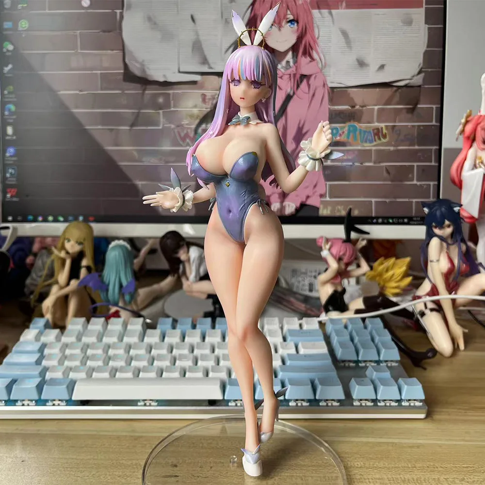 

26cm Azur Lane Soft Chest Figures Plymouth Sexy Bunny Girl Ver. Pvc Action Figurine 18+ Collection Model Toy