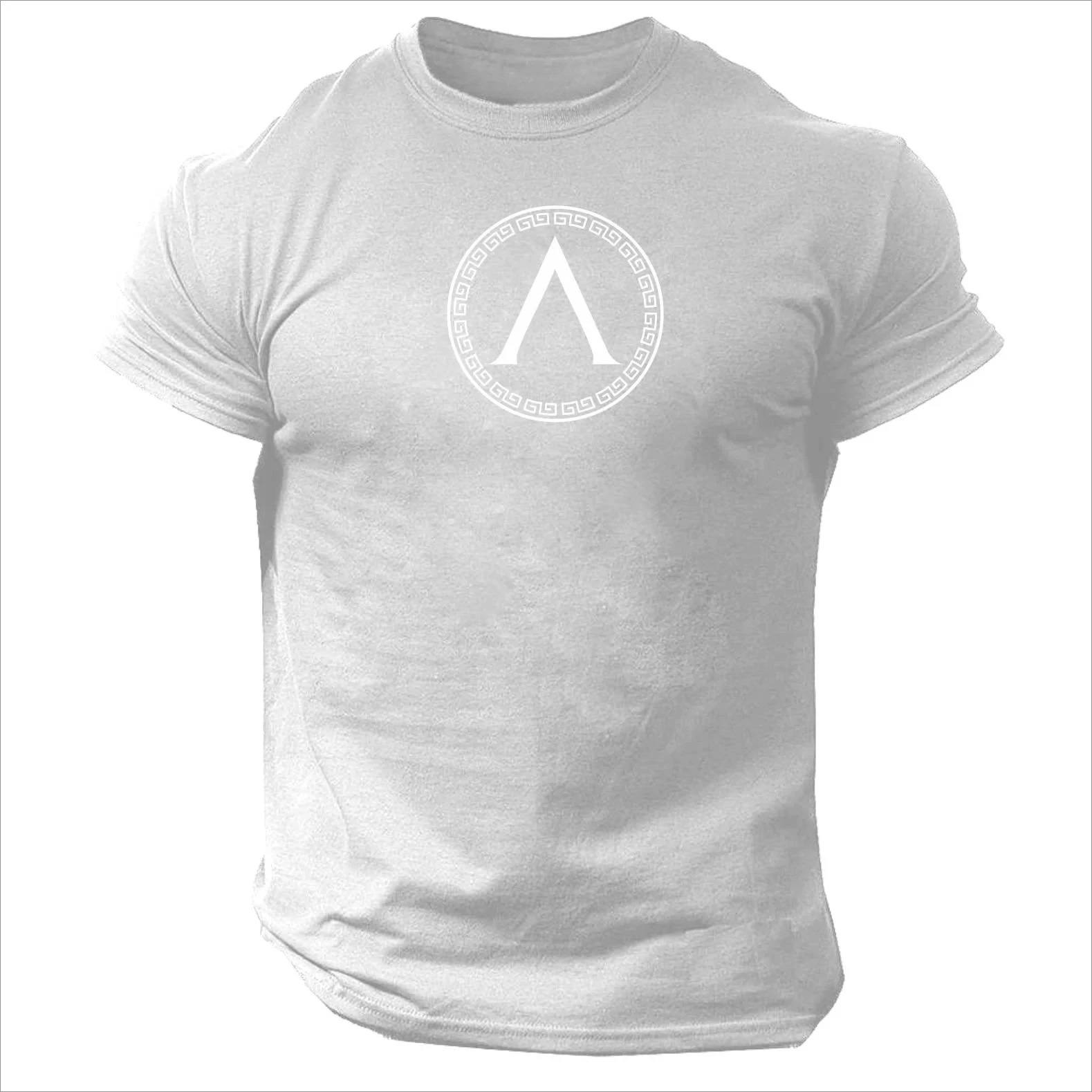 Spartan Shield T Shirt Gym Clothing Bodybuilding Training Workout MMA Boxing Top Shirts for Men Vintage T Shirt