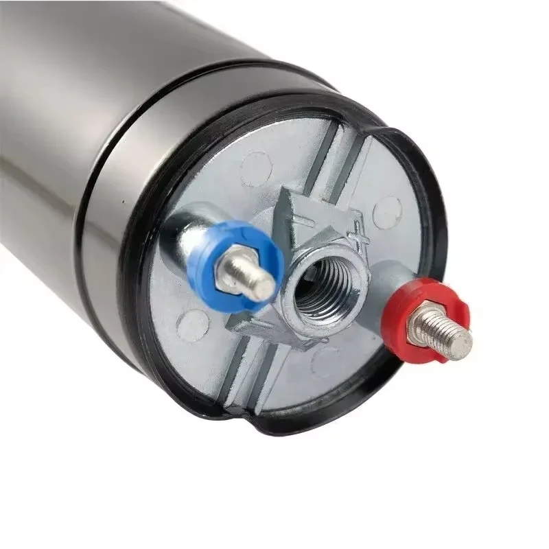 380LPH External Inline Fuel Pump with 10AN Inlet 8AN Outlet 044 Check Valve Carbon Brush & Commutator E85 Compatible