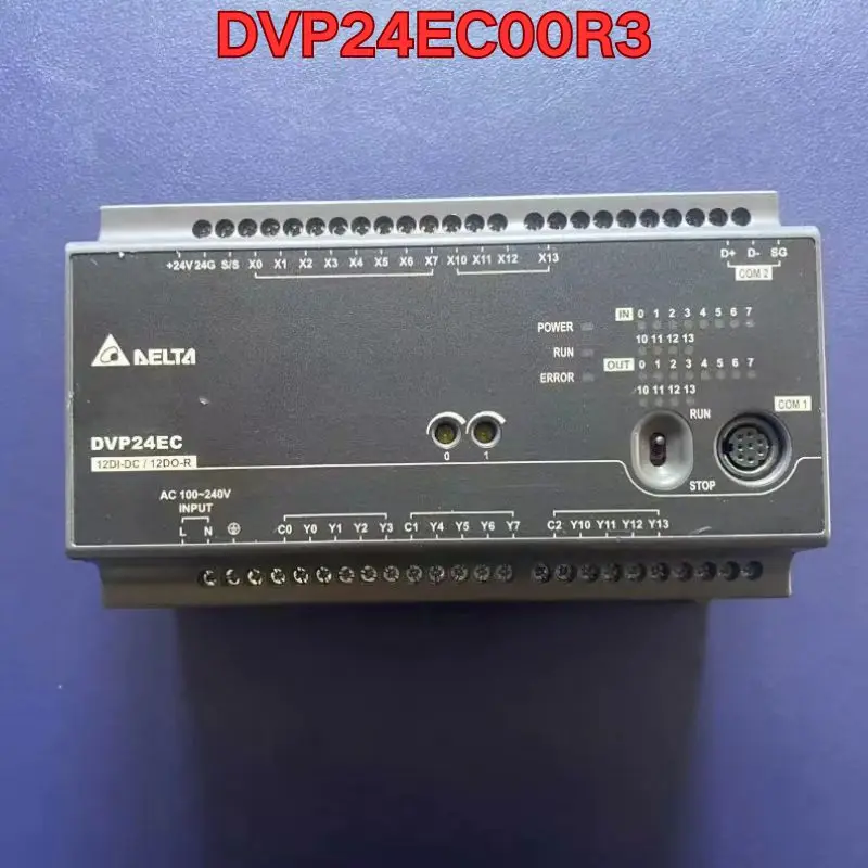 

Second-hand PLC module DVP24EC00R3 function test is normal