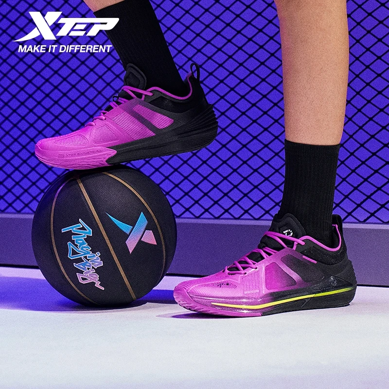 Xtep YouYun 10 Basketball Shoes Low-top Mixed Color Cushioning Anti-slip Vintage Professional Combat Sports Shoes 875419120006