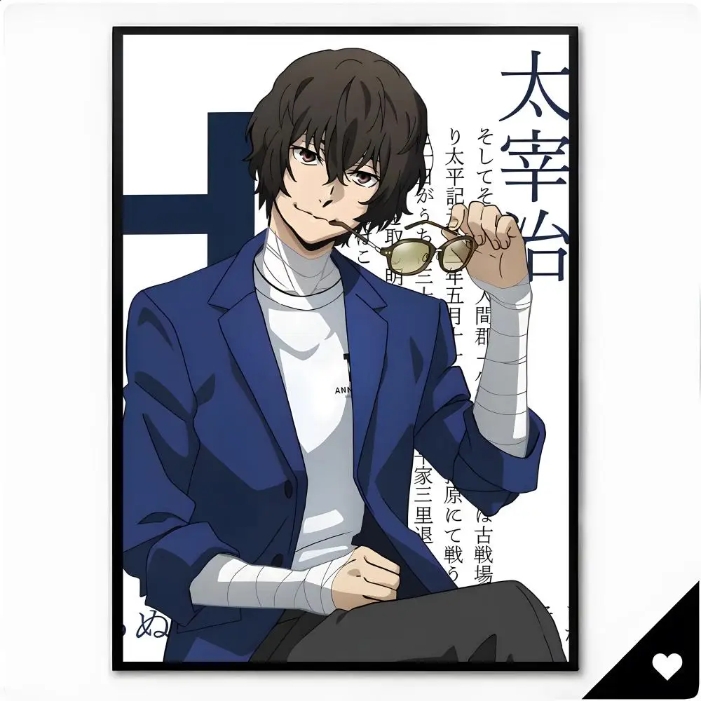 Person Writer Osamu Dazai Poster Premium HD Decor Wall Art for Interior Room Makeover Home Accents Gift