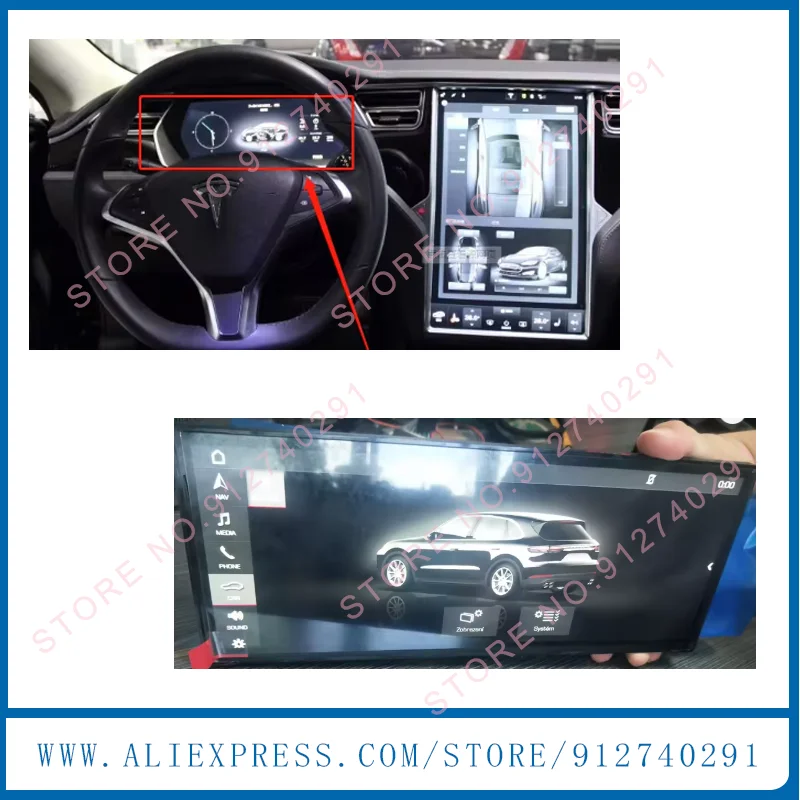 LA123WF1-SL01 Original 12.3 inch LCD Display Screen LA123WF1(SL)(01) For 2014 Tesla Model S Model X Instrument Parts Only LCD