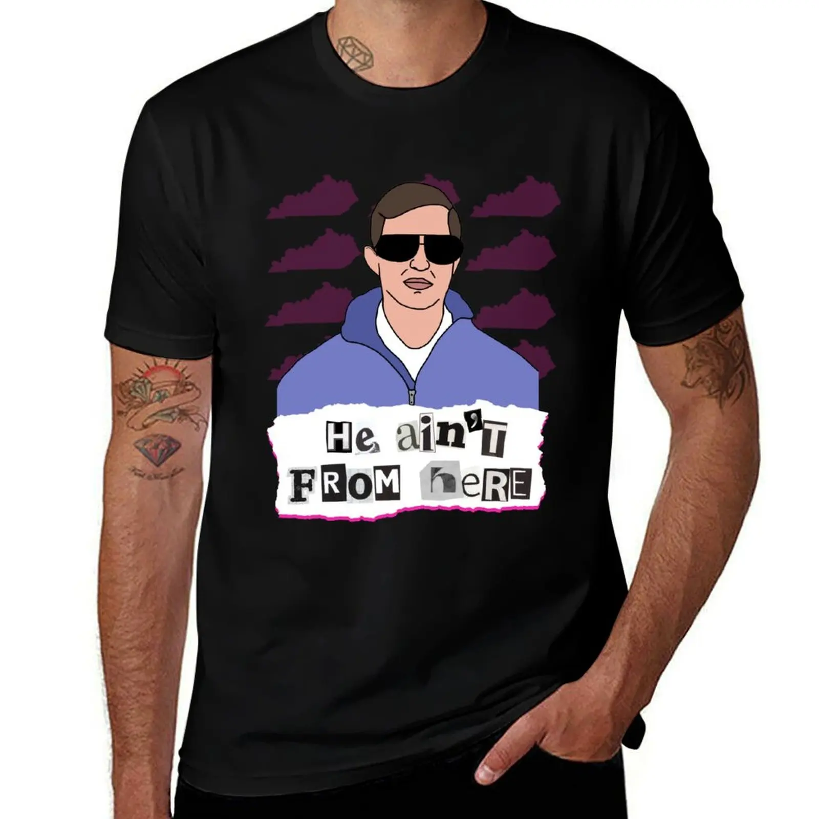 He Ain't From Here pt 2 T-Shirt Minimalist Graphic Tee Shirt T-Shirt