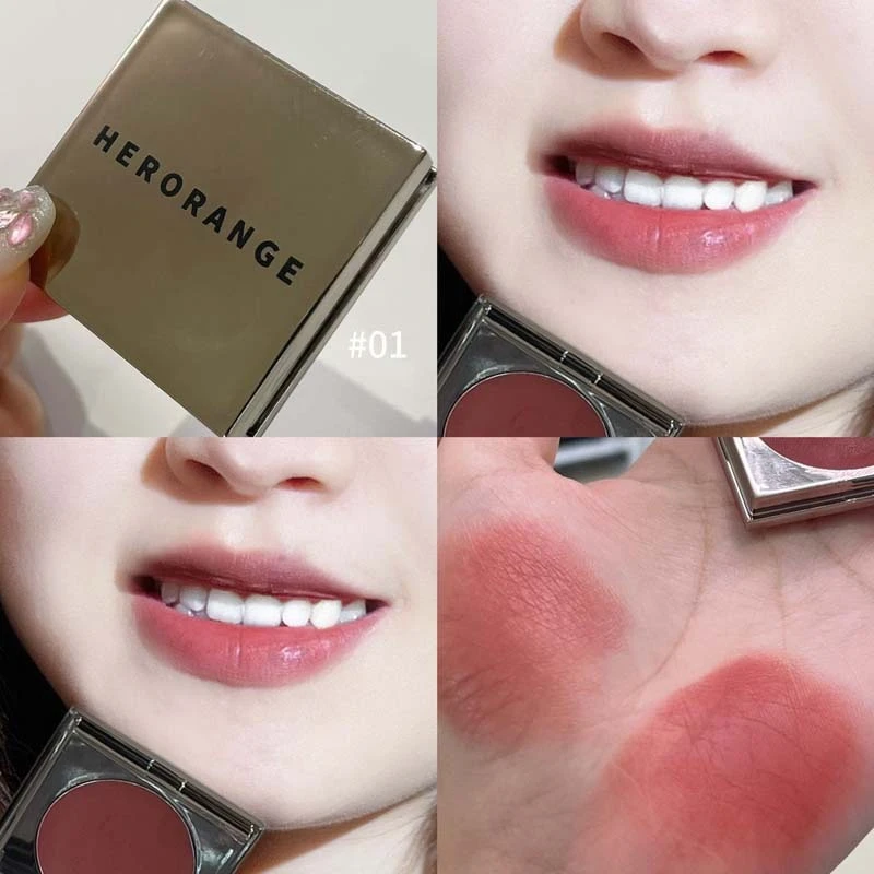 ماتي المخملية ضباب الخد الشفاه الطين الطبيعي عارية متعددة الأغراض أحمر الخدود عرض الزائفة نباتي المتخصصة أحمر الخدود طويلة الأمد أحمر الشفاه بلسم