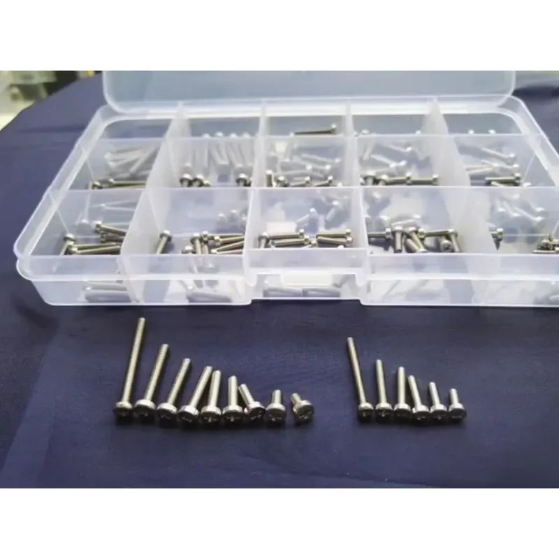 

xCMuFEbt 150pcs M2.5 M3 Phillips Socket Column Cap Cup Head Screws Stigma Bolts Screw Bolt Machine Screws