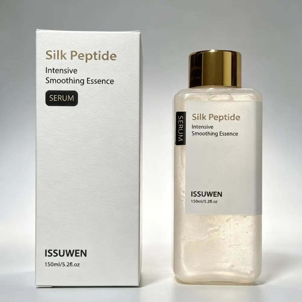 Silk Peptide Essence Toner 150ml Firming Anti Aging Hydrating Face Care Copper Tripeptide Anti Wrinkle Facial Skin Care Liquid