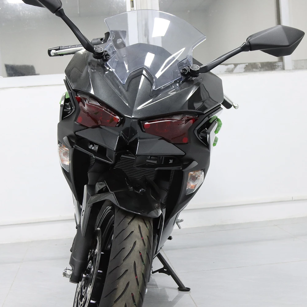 For NINJA 500 Front Wing For KAWASAKI NINJA 500 2024 2025 Fairing Winglets Aerodynamic Mouth Shell Cover Protection Guards