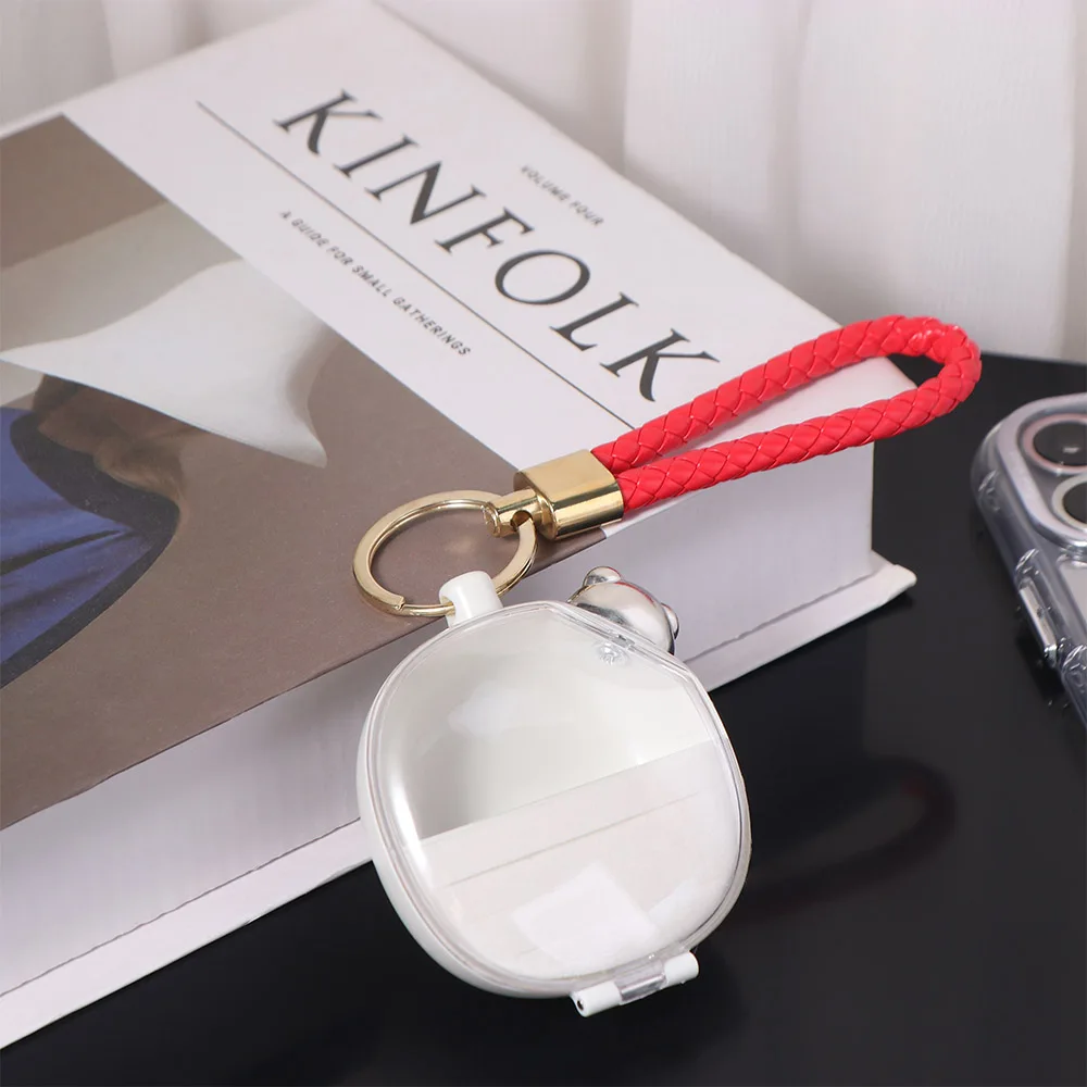 

Mini Jewelry Storage Box Trinkets Storage Transparent Portable Travel Organizer Ring Earrings Storage Case Keychain Women