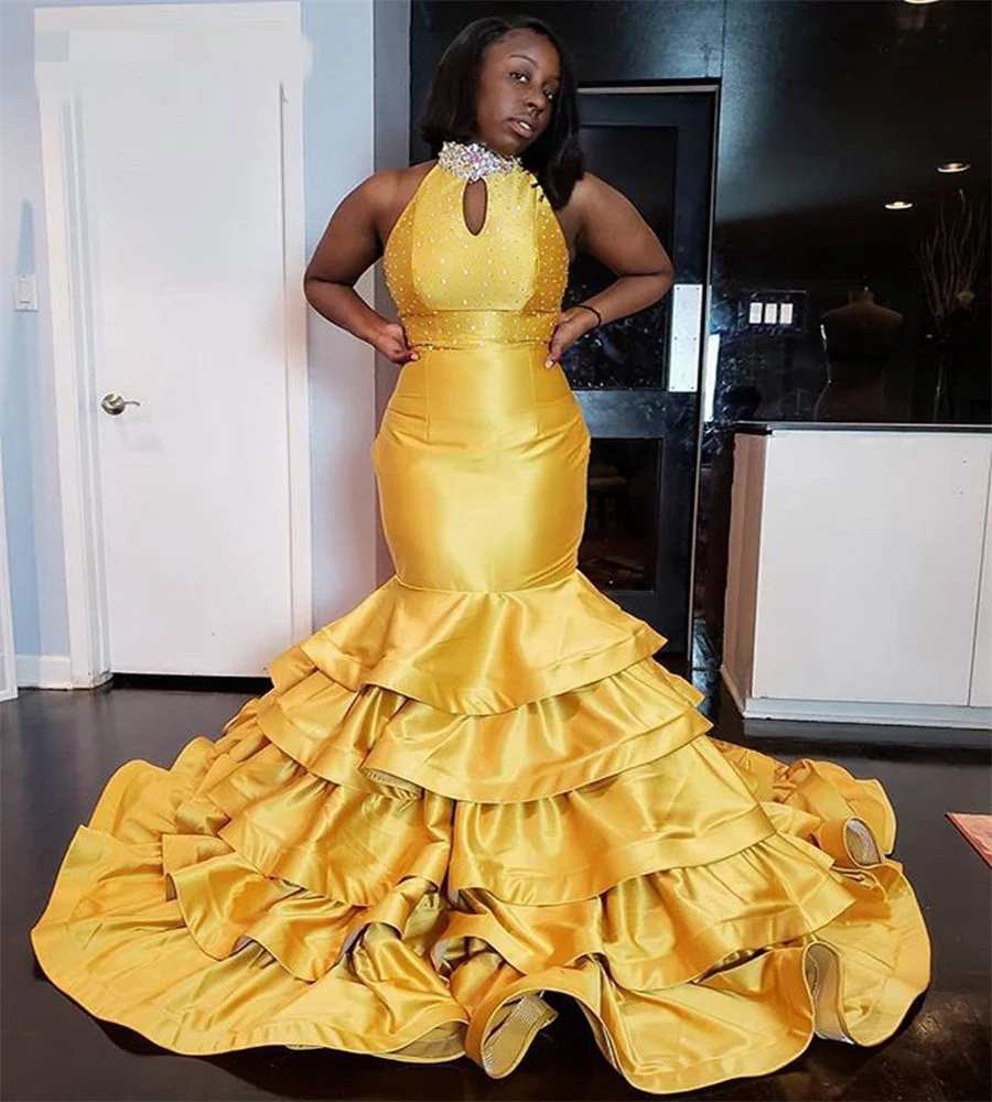 african black girl yellow prom dress - Buy african black girl yellow prom  dress with free shipping on AliExpress