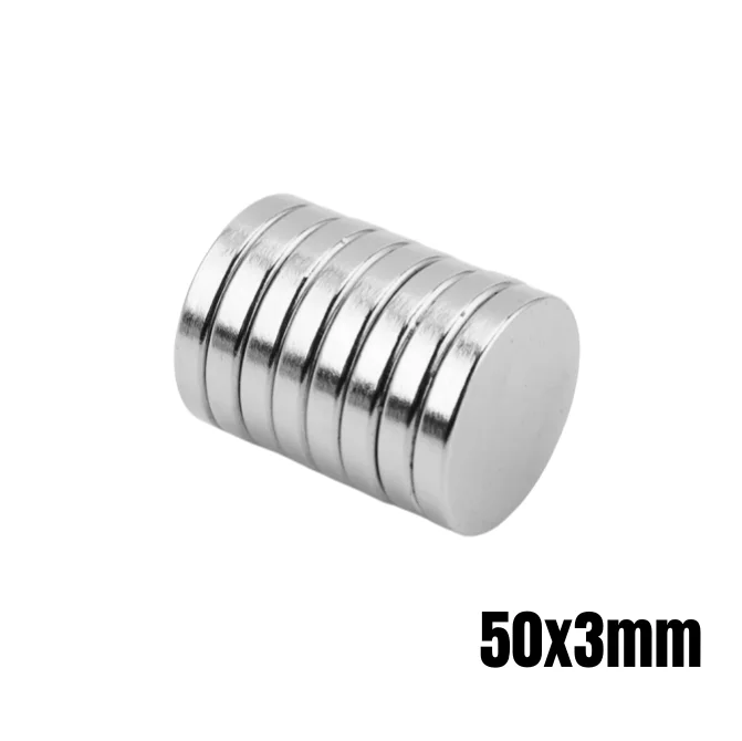 1/2/5/10pcs 50x3mm Big Round Powerful Magnets 50mm X 3mm Neodymium Magnet Dics 50x3mm Cylinder Srtong Permanent Magnet 50*3 Mm