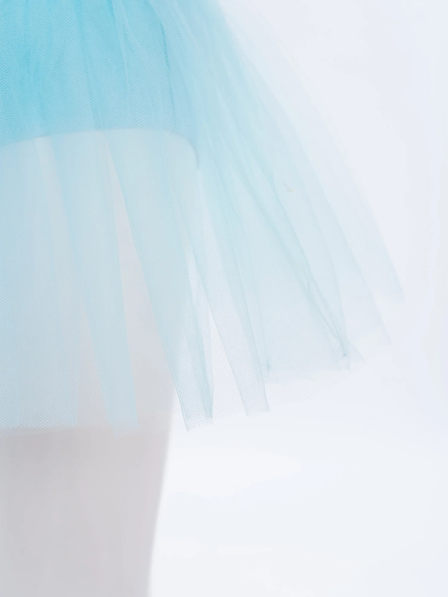 Kids Girls Lyrical Ballet Dance Skirt 2 Layers Tulle Skirt Rhinestone One-piece Briefs Skirt Dancewear for Class Stage Performa