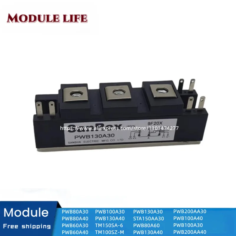 

Original module, PWB80A30 PWB80A40 PWB100A40 PWB130A40 PWB130A30 PWB60A30 PWB60A40 PWB100A30 TM150SA-6, 150AA30