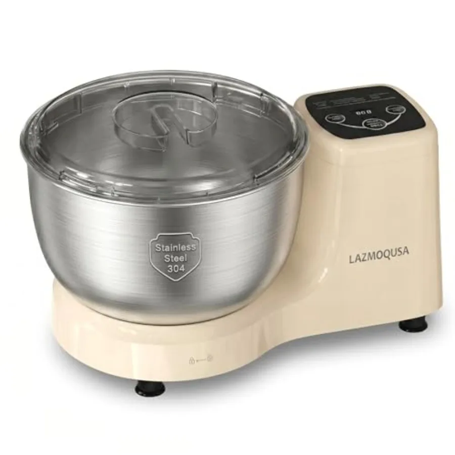 

Electric Dough Mixer Maker 5.5 QT Fermenting and Kneading Flour Mixer Machine with 304 Stainless Steel Bowl and Smart Timing fo