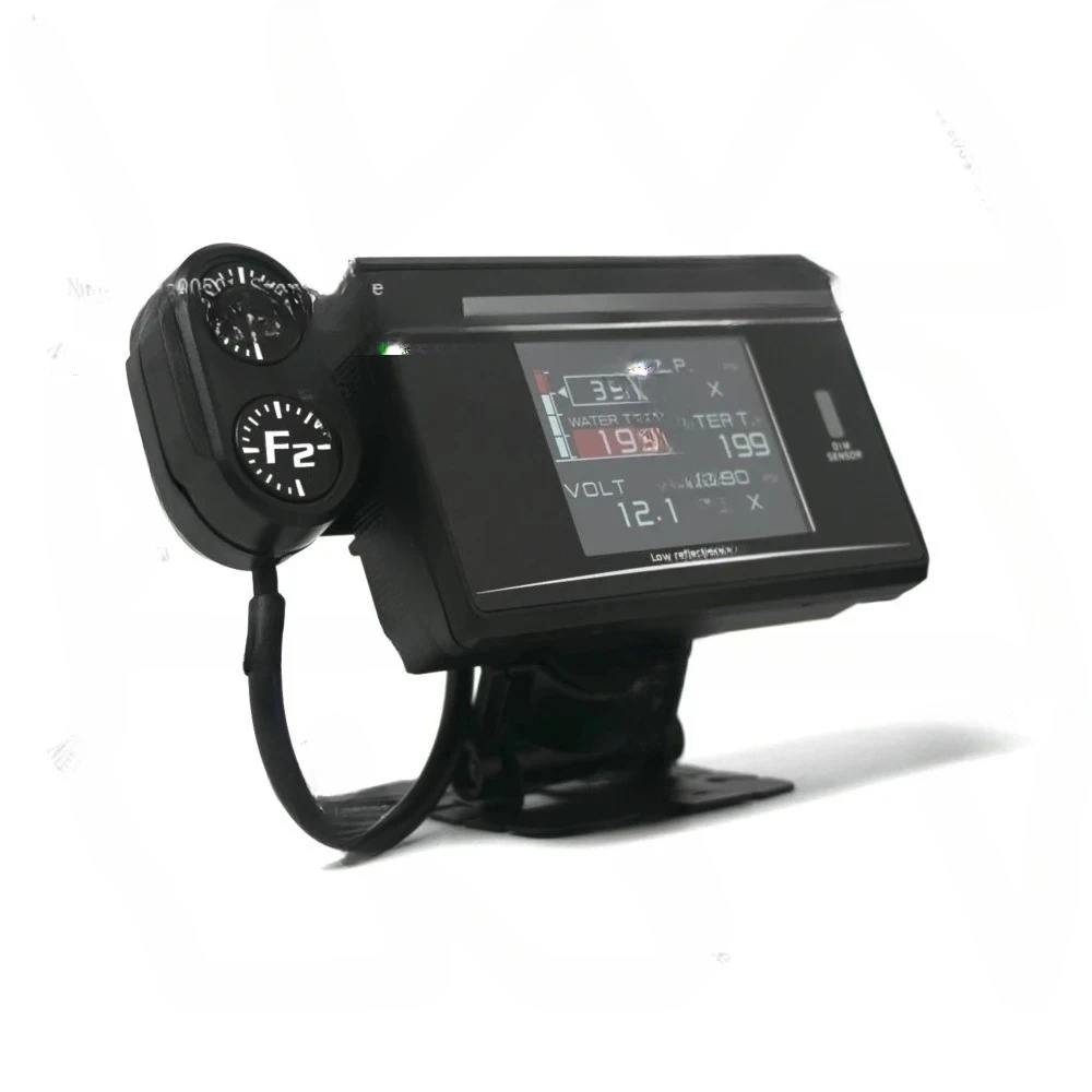 Multifunctional OBD Instrument, Turbine Speed Oil Temperature Oil Pressure Water Temperature Vacuum Meter ZD Ten in One