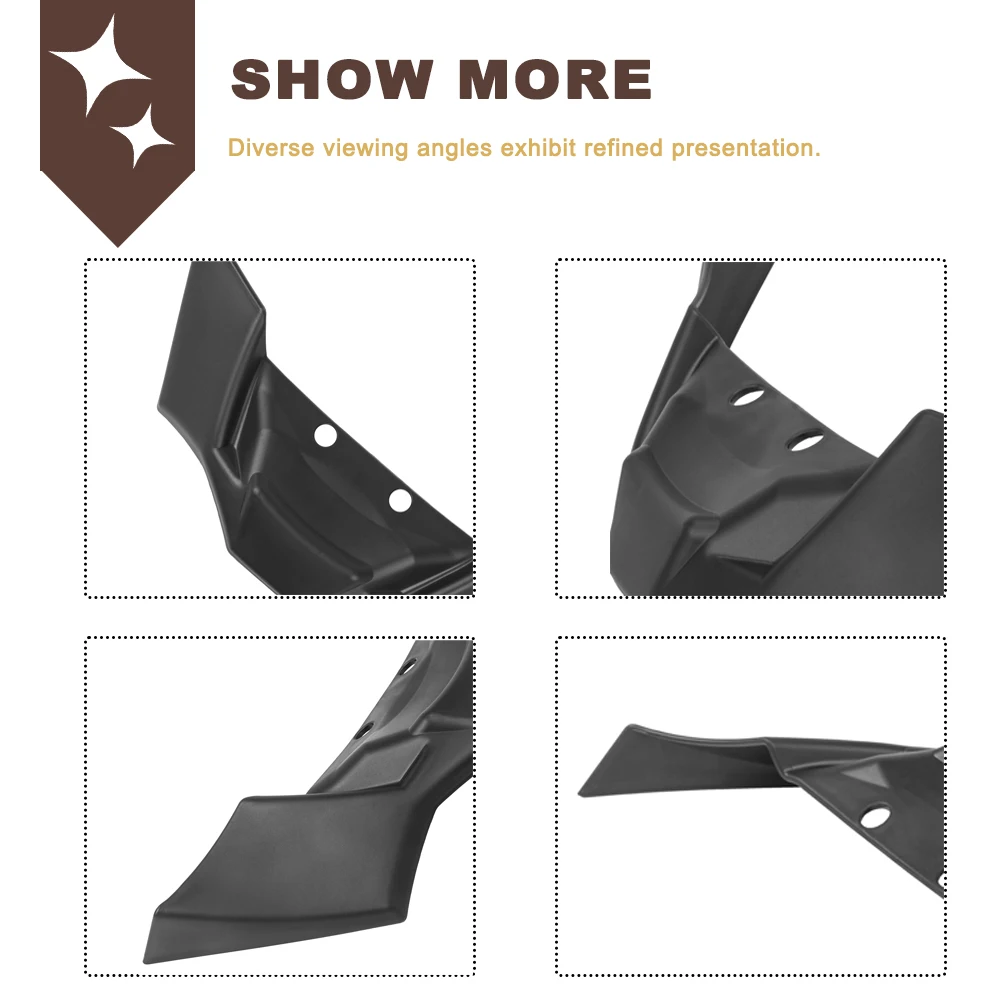 バイクフロントスポイラーダウンフォース裸空力ウィングレットディフレクターキット BMW S1000R S 1000 R 2021-2024 M1000R 2023 2024用