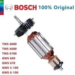 AC220V-240V Armature Rotor Anchor Stator Replacement of BOSCH Angle Grinder GWS6-100 GWS6-115 GWS6-125 GWS6000 GWS6600 GWS6700