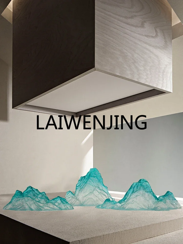 BJ2 Transparent Resin Rockery Decorative Floor Ornaments Iceberg Sculpture