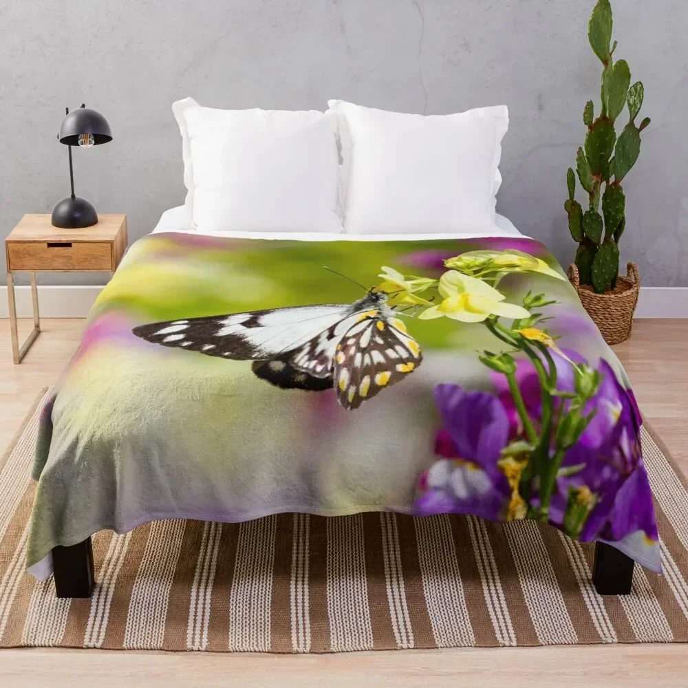 

Butterfly Magic Throw Blanket for winter Hairy Blankets For Sofas Luxury St Blankets