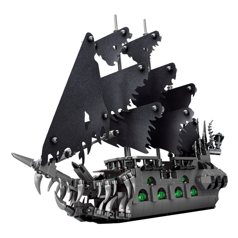 EN STOCK MOC Bloques de Construcción de Barco Pirata El Hombre Volador de Tamaño Pequeño, Modelo de Ensamblaje, Juguete DIY para Adultos, Set de Regalo de Cumpleaños