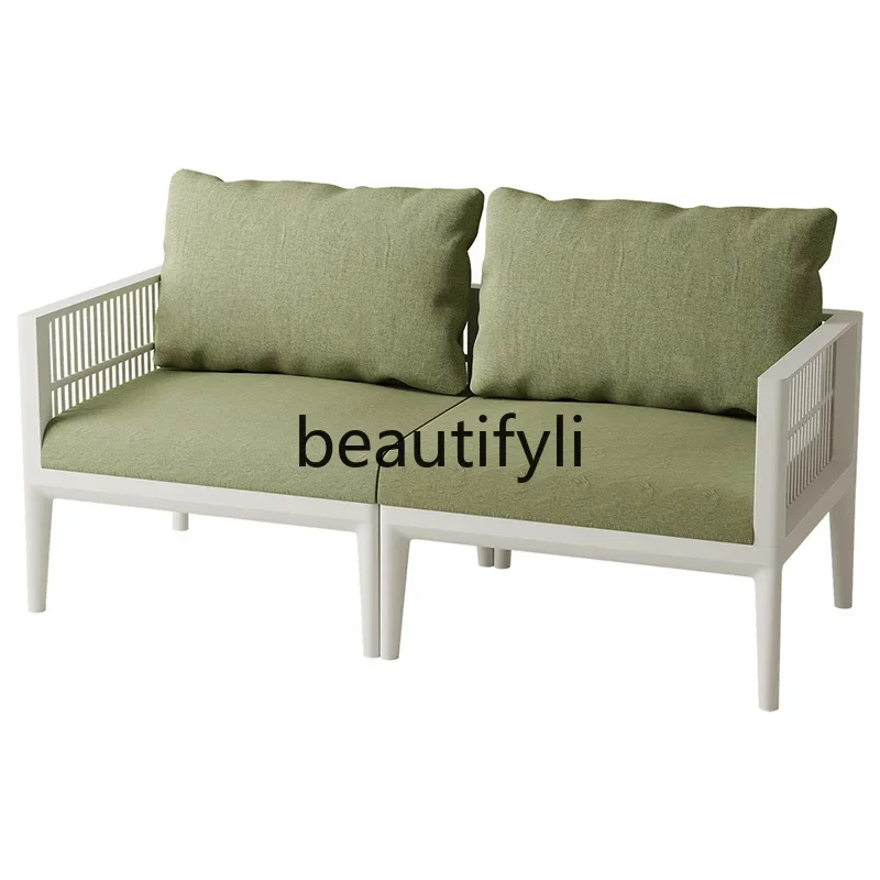 Outdoor sofa combination Outdoor courtyard Terrace Garden Single hotel Resting area Coffee table