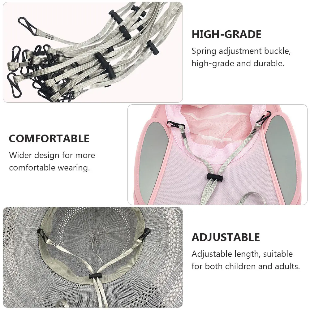12Pcs Adjustable Mask Holder Anti-Fall Face Mask Lanyard Premium Polyester Plastic Metal Strap for Masks Hats Eyewear