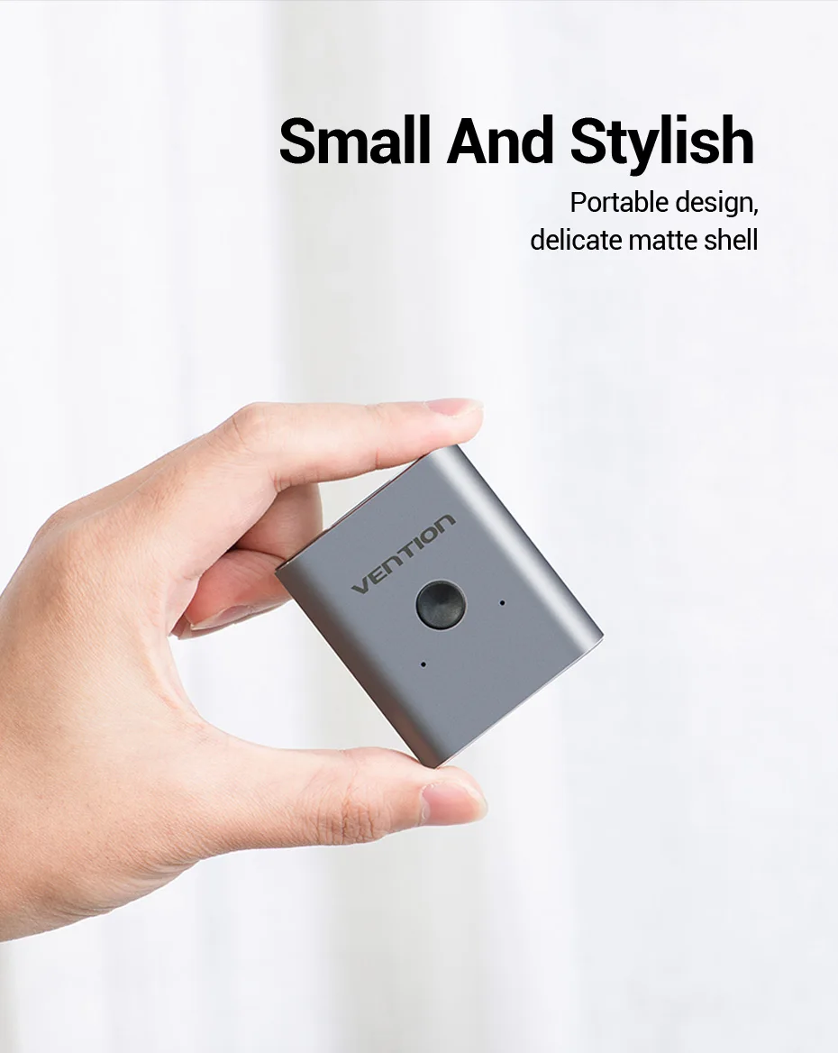 Vention HDMI Switcher 4K 60Hz Bi-Direction 2.0 HDMI Switch 1x2/2x1 Adapter für PS4/5 Xiaomi TV Box 8K HDMI 2.1 Splitter – Detail 11