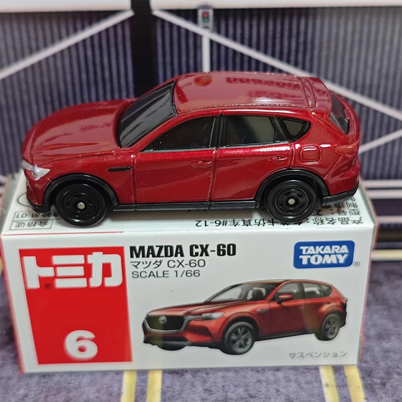 Original Takara Tomy Tomica No.6 Mazda CX-60 Diecast Metal Scale Car Model, Authentic Replica for Vehicle Enthusiast Collection