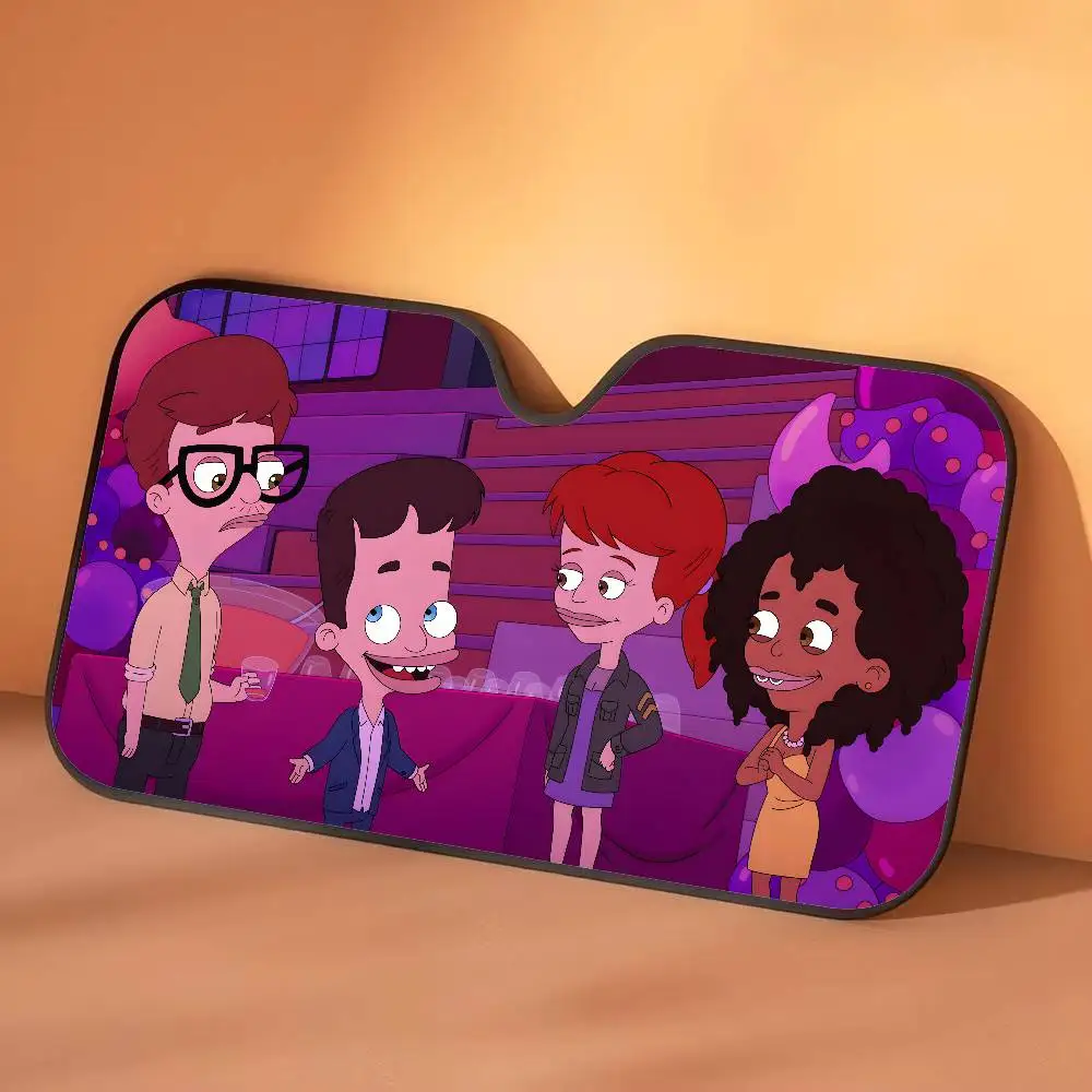 الكرتون B-Big M-MouthS مظلة السيارات الستائر القيادة سيارة ظلة غطاء الظل سيارة ظلة الأشعة فوق البنفسجية الشمس قناع حامي #4