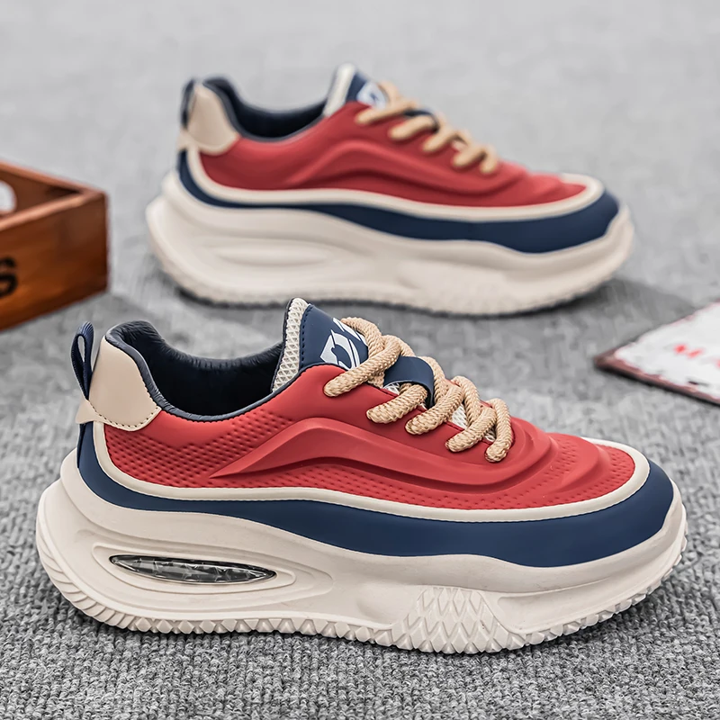 

Spring 2023 men's fashion trendy sports casual shoes. Men's versatile thick-soled high-impact durable shoes suitable for couples