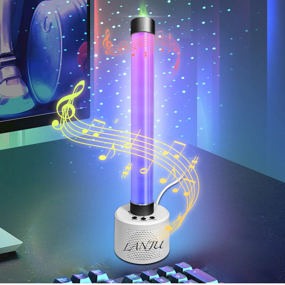 USB ستيريو سمّاعات بلوتوث LED الأشعة فوق البنفسجية جدار غسل الضوء الأخضر الليزر السماء المرصعة بالنجوم أضواء الإسقاط ل DJ ديسكو بار حفلة عطلة المنزل