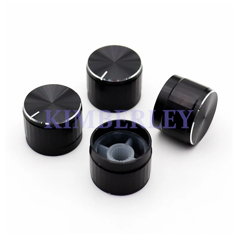 2PCS 20×15 Aluminum Alloy Knob Cap Potentiometer Adjustment Cap Electronic Appliance Switch Audio Power Amplifier Knob Cap
