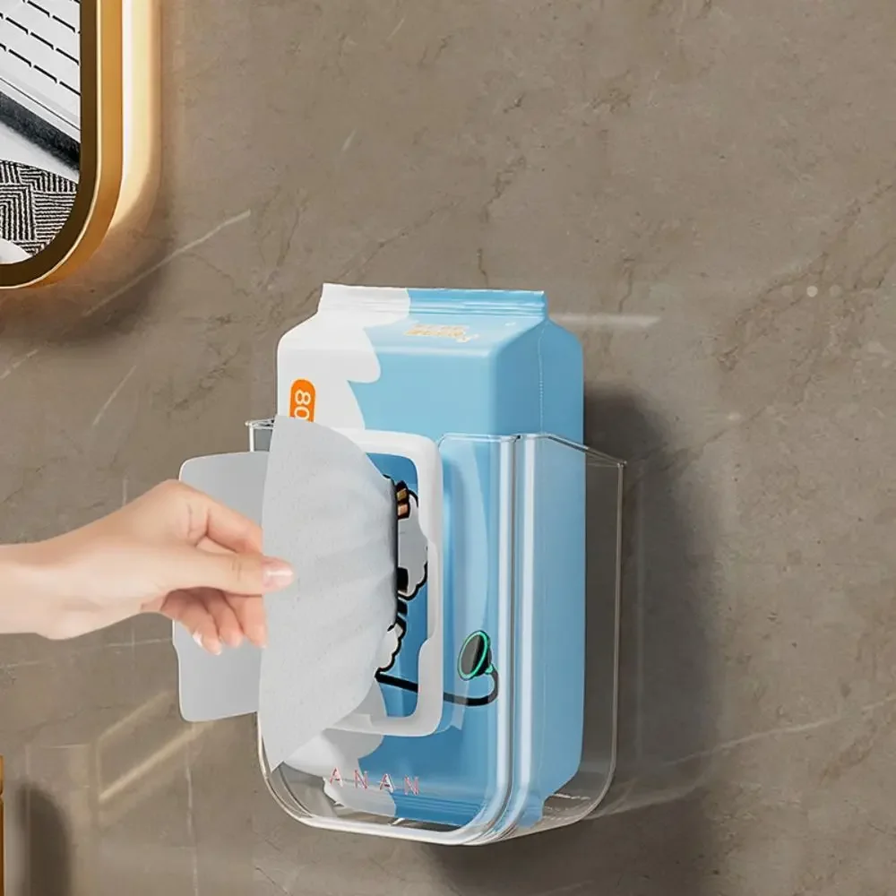 عالية الجودة الحائط مناديل صندوق تخزين افتتاح كبير لكمة خالية صندوق تخزين الأنسجة المبللة الحمام منشفة ورقية المنظم