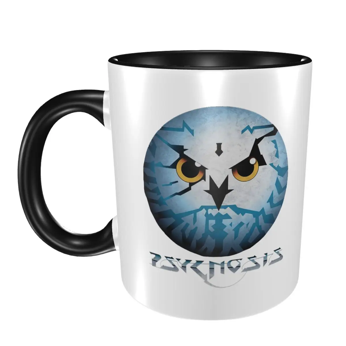 أميغا Psygnosis البومة القدح مضحك أكواب القهوة السيراميك أكواب الشاي كوب حليب درينكوير هدية للمرأة الرجل #1