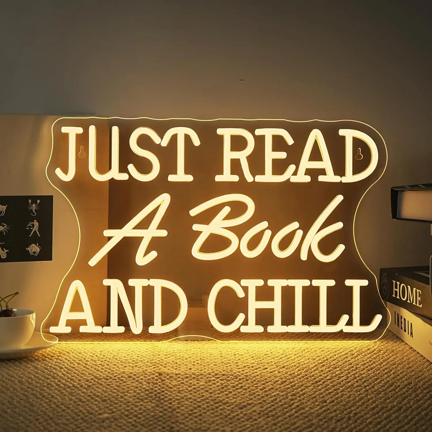 

Неоновая вывеска «Просто прочти книгу и расслабься», светодиодный USB-светильник, декор для класса, книжного магазина, библиотеки, кабинета, спальни, персонализированный подарок