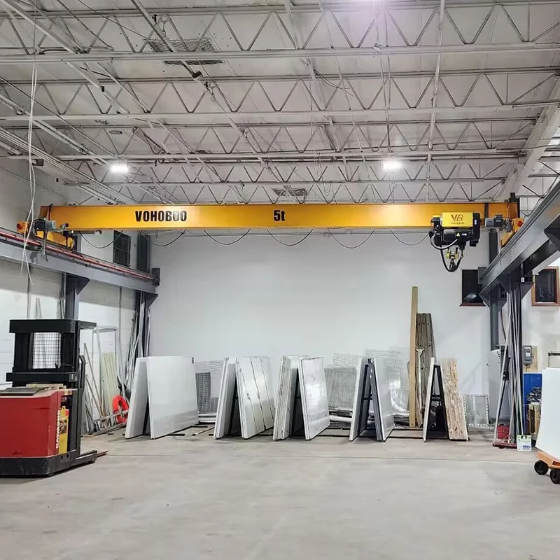 VOHOBOO European Type 0-30t EOT Overhead Bridge Crane Factory Electric Chain Hoist Core Motor Component Remote/Pendent Control
