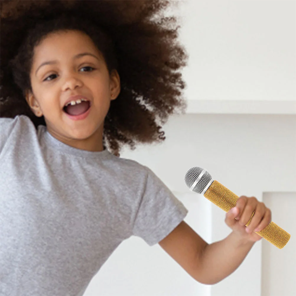 2 Pcs Simulated Microphone Microphones for Party Simulation Prop Plaything Kids Cosplay Baby