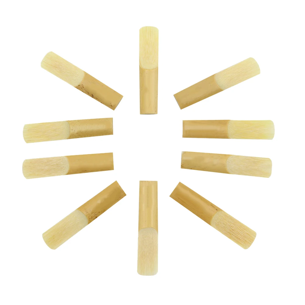 

10 Pcs Saxophone Set Reeds 2.5 Square for Students Accessories Bamboo Replacement