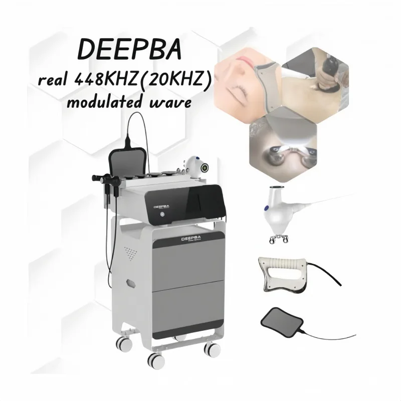 448Khz 20Khz Cet Ret Unipolar Rf Automatic Heating Depth Heating Machine For Cellulite Reduction Body Shaping