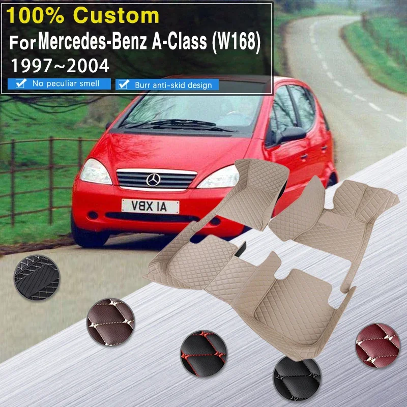 

Полные автомобильные коврики для Mercedes-Benz A-Class W168 1997 ~ 2004 водонепроницаемые накладки напольные ковры коврики автомобильные аксессуары A140 A160 A