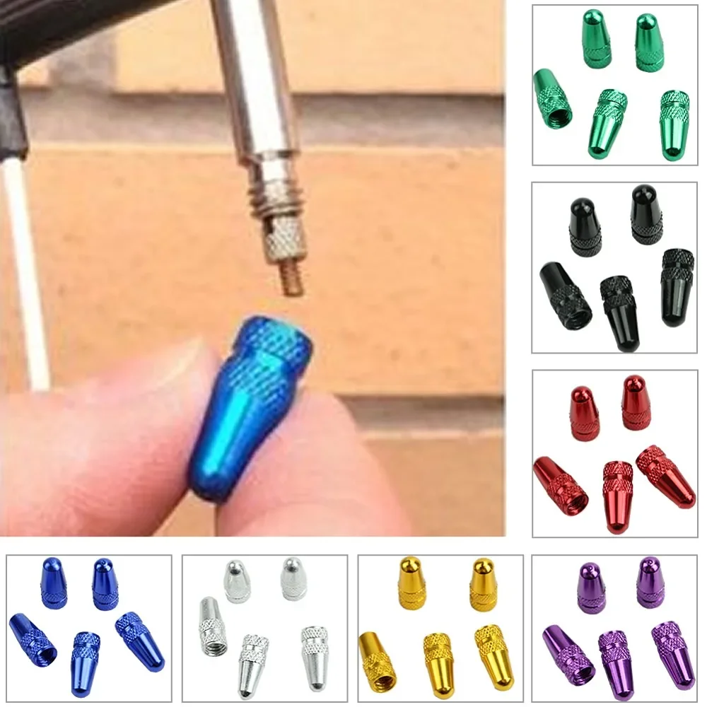 ATsafepro 10Pcs Tire Valve Caps Presta Valve Tyre Rim Stem Covers Dust Waterproof Motorcycles Trucks Bikes Car Wheel Aluminum