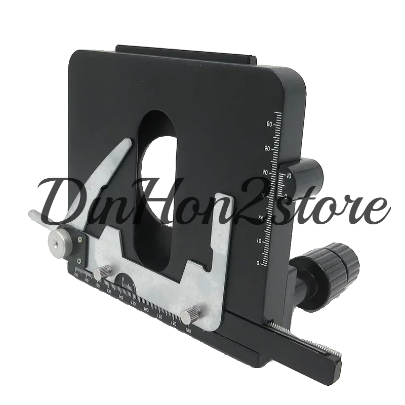 Biological microscope, mobile platform, mobile caliper metal, graduated stage, specimen holder fixed