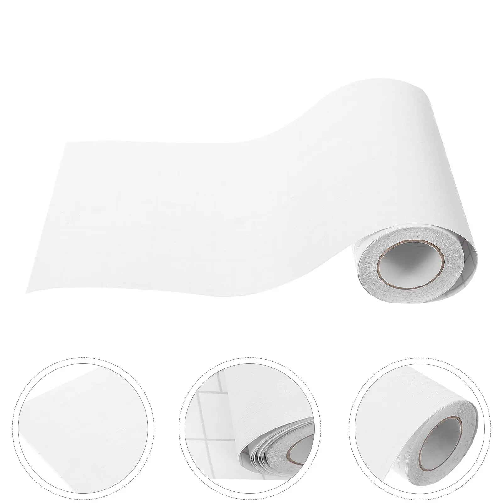 5M PVC Skirting Board Flexible Peel and Stick Wall Base Molding Trim Decorative Adhesive Trim for Indoor Outdoor Wall Ceiling