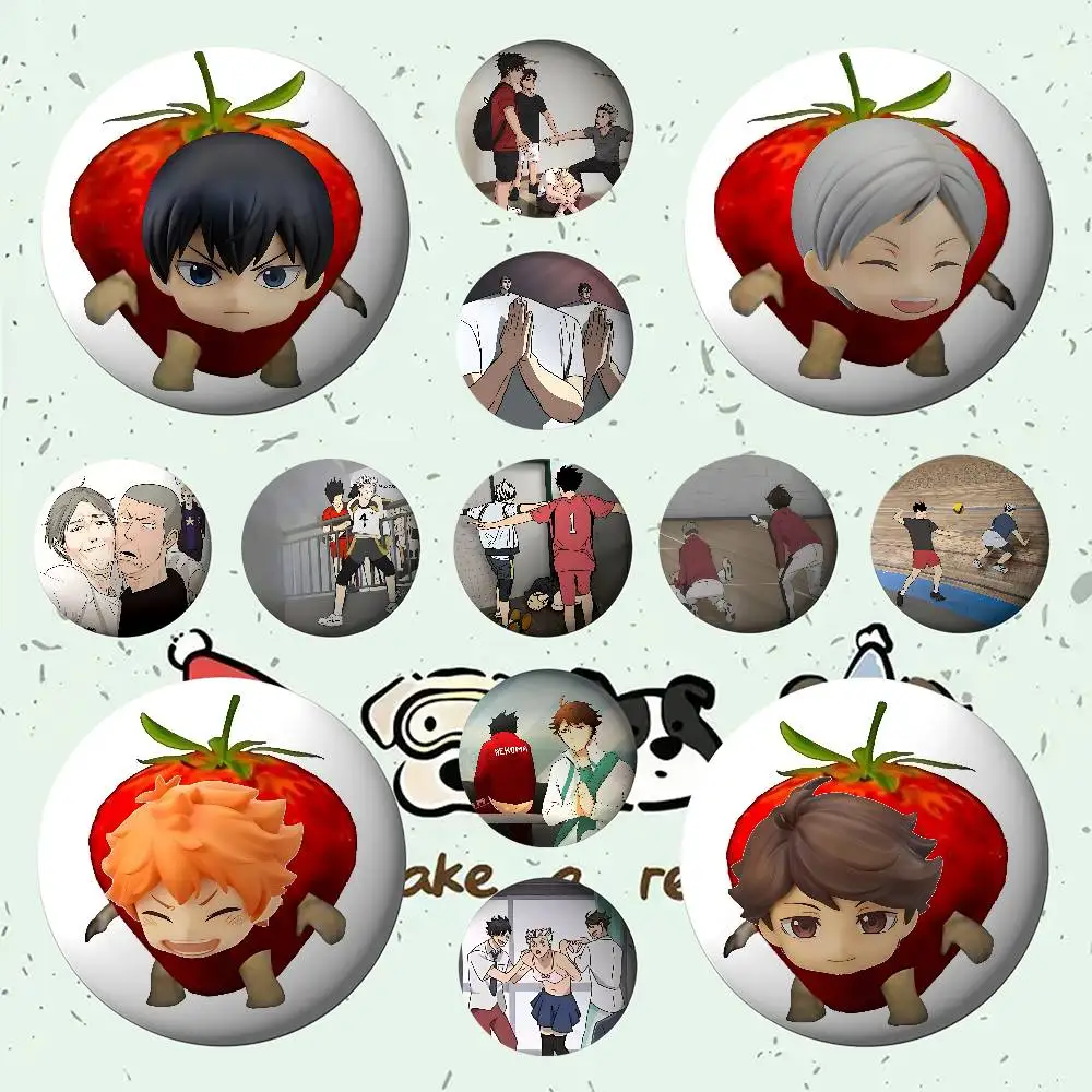 أمين H-Haikyuu شارات صفيح لينة زر دبوس بروش شارة معدنية مخصصة مجوهرات اكسسوارات قبعة حقيبة التلبيب